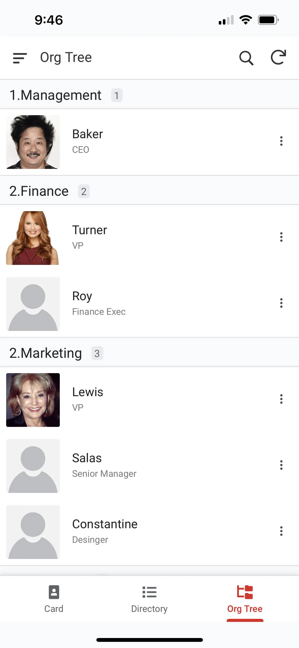 screenshot of GEAR Directory